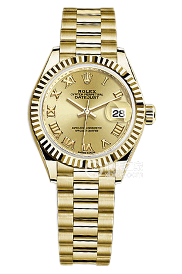 Rolex LADY-DATEJUST 279178 Gold Roman Numerals Dial(279178GoldRomanNumeralsDial) <em>watch</em>