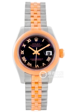 Rolex LADY-DATEJUST 179161 Black Dial with Roman Numerals(179161BlackDialwithRomanNumerals) <em>watch</em>