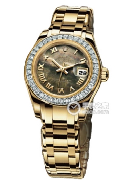 Rolex PEARLMASTER 80308BR Black Mother of Pearl(80308BRBlackMotherofPearl) <em>watch</em>