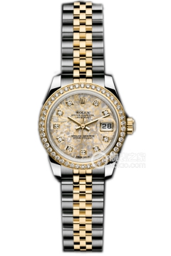 Rolex LADY-DATEJUST 179383 Gold Crystal Mother of Pearl(179383GoldCrystalMotherofPearl) <em>watch</em>