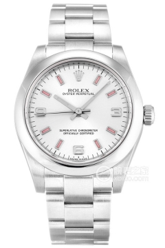 Rolex OYSTER PERPETUAL 177200 Pink Indexes Silver Dial(177200PinkIndexesSilverDial) <em>watch</em>
