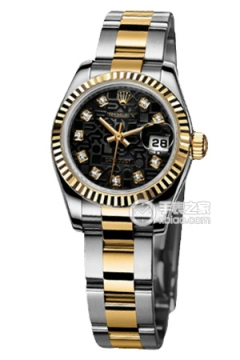 Rolex LADY-DATEJUST 179173 Black Commemorative Pattern Dial(179173BlackCommemorativePatternDial) <em>watch</em>