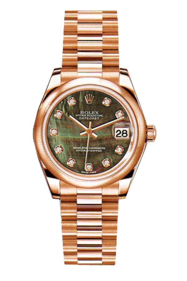 Rolex LADY-DATEJUST 178245 Black Mother of Pearl Dial