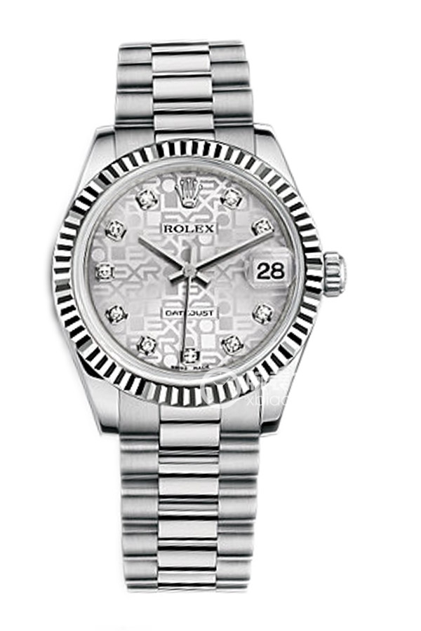 Rolex LADY-DATEJUST 178279 Silver Patterned Dial