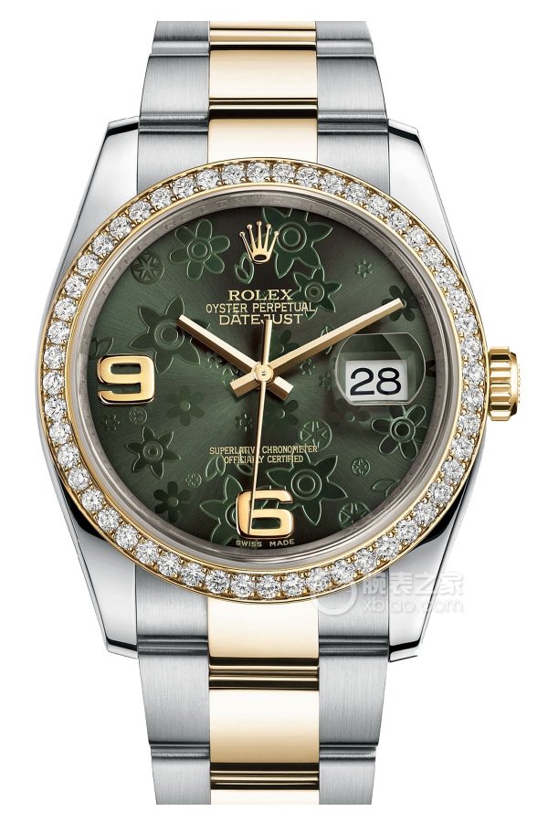 Rolex LADY-DATEJUST 116243-72603 Green Floral Pattern Dial