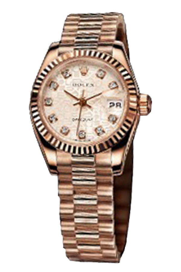 Rolex LADY-DATEJUST 179175 Pink Commemorative Pattern Dial