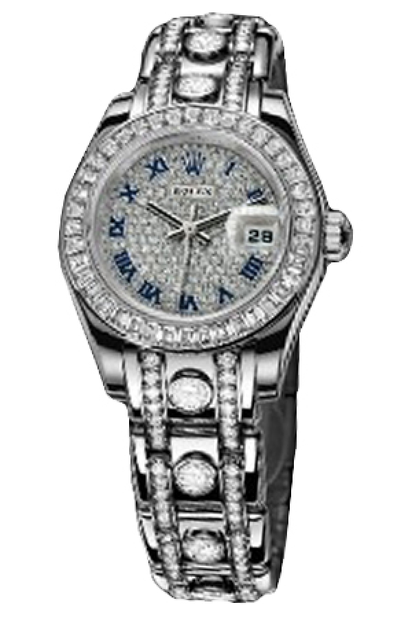 Rolex PEARLMASTER 80309BR Pavé Diamond