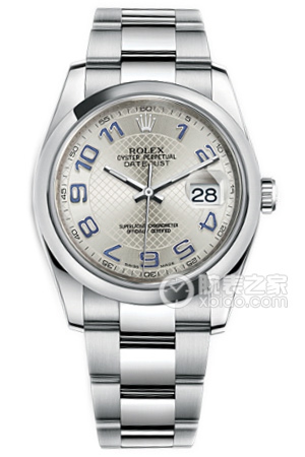 Rolex DATEJUST 116200-0074 Blue Numerals on Silver Dial