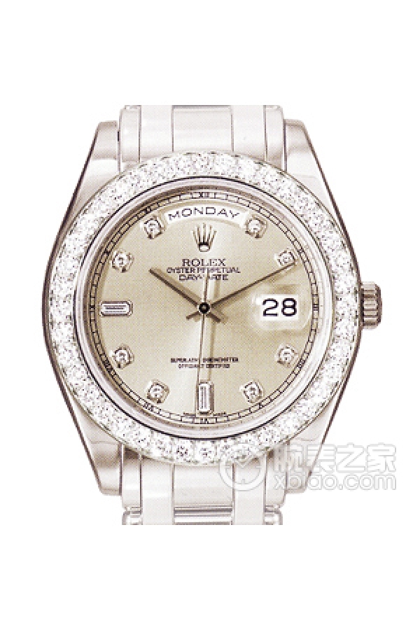 Rolex DAY-DATE 118399 Bril-83209 Silver Dial