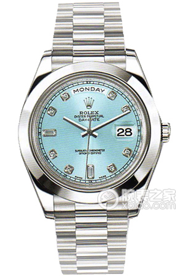 Rolex DAY-DATE 218206-83216 A Ice Blue Dial
