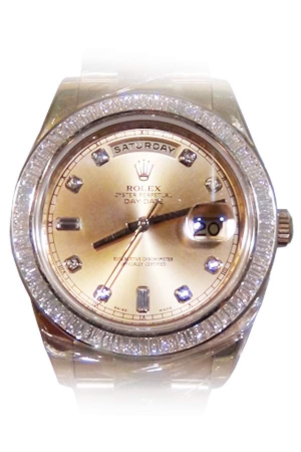 Rolex DAY-DATE 218398-83218 Hour Markers with Diamonds