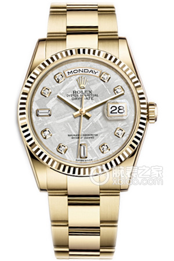 Rolex DAY-DATE 118238陨石盘镶钻