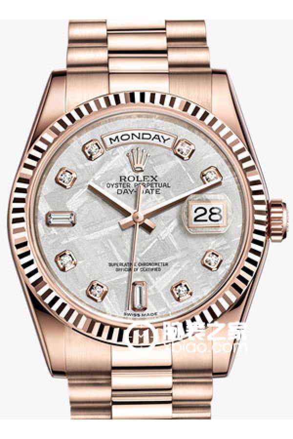 Rolex DAY-DATE 118235F Meteorite Design with Diamonds