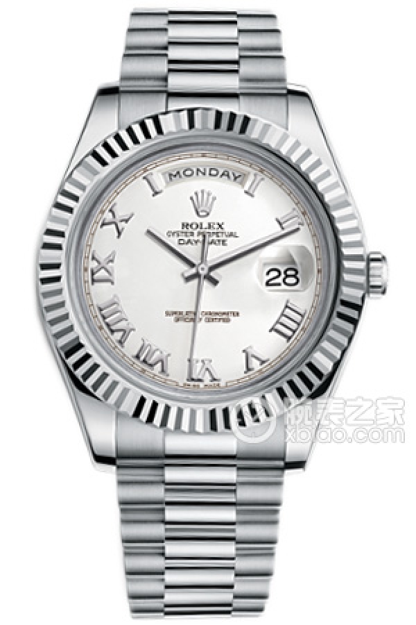 Rolex DAY-DATE 218239-83219 White Dial with Roman Numerals