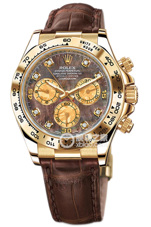 Rolex COSMOGRAPH DAYTONA 116518 Brown Mother of Pearl Dial with Diamonds