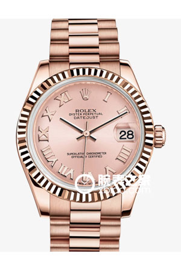 Rolex LADY-DATEJUST 178275F Pink Dial with Roman Numerals