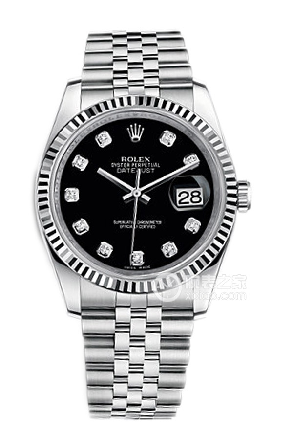 Rolex DATEJUST 116234-J-63200 Black Electric Stone