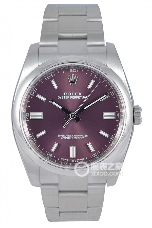 Rolex OYSTER PERPETUAL m116000-0010 Red Grape Dial