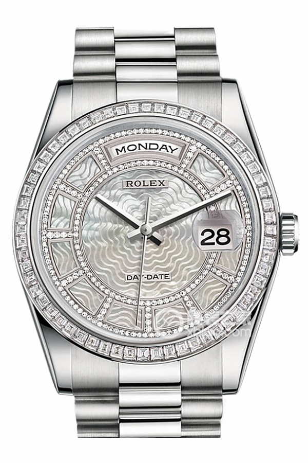 Rolex DAY-DATE 118399 White Mother of Pearl with Diamonds