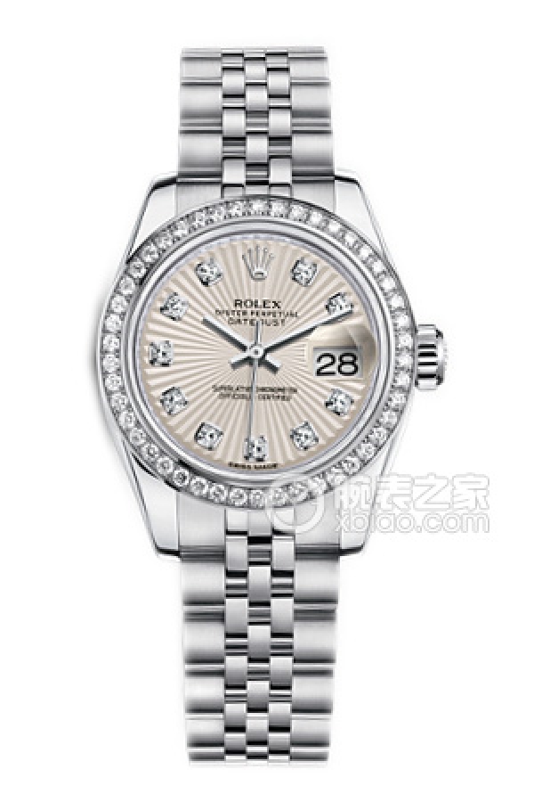 Rolex LADY-DATEJUST 179384Ivory Dialwith Diamonds