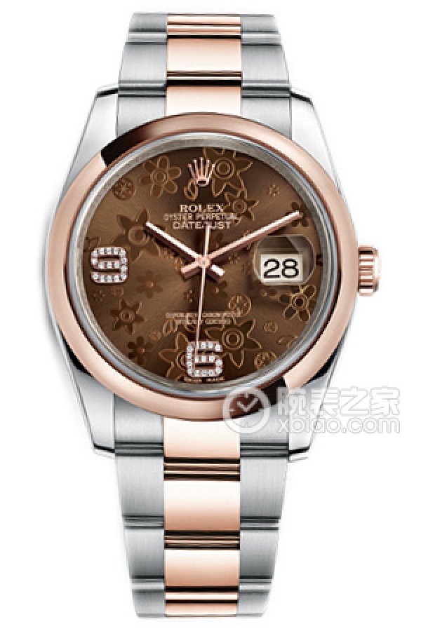 Rolex DATEJUST 116201-72601 Chocolate Dial with Diamonds