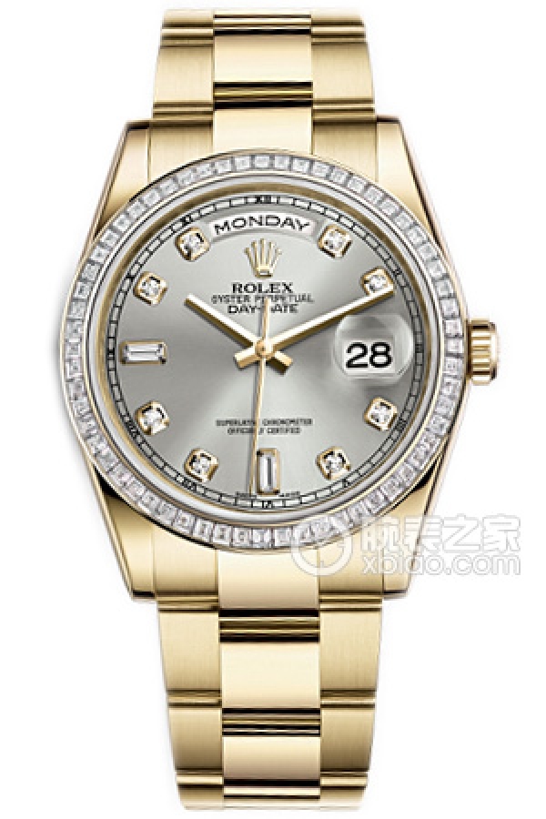 Rolex DAY-DATE 118398BRSilver Dialwith Diamonds