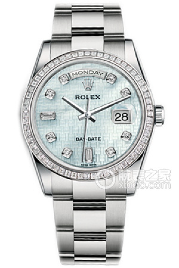 Rolex DAY-DATE 118399br Platinum Dial with Diamonds