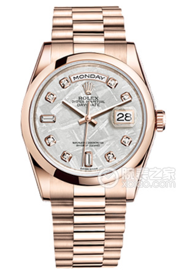 Rolex DAY-DATE 118205 Meteorite with Diamond Setting