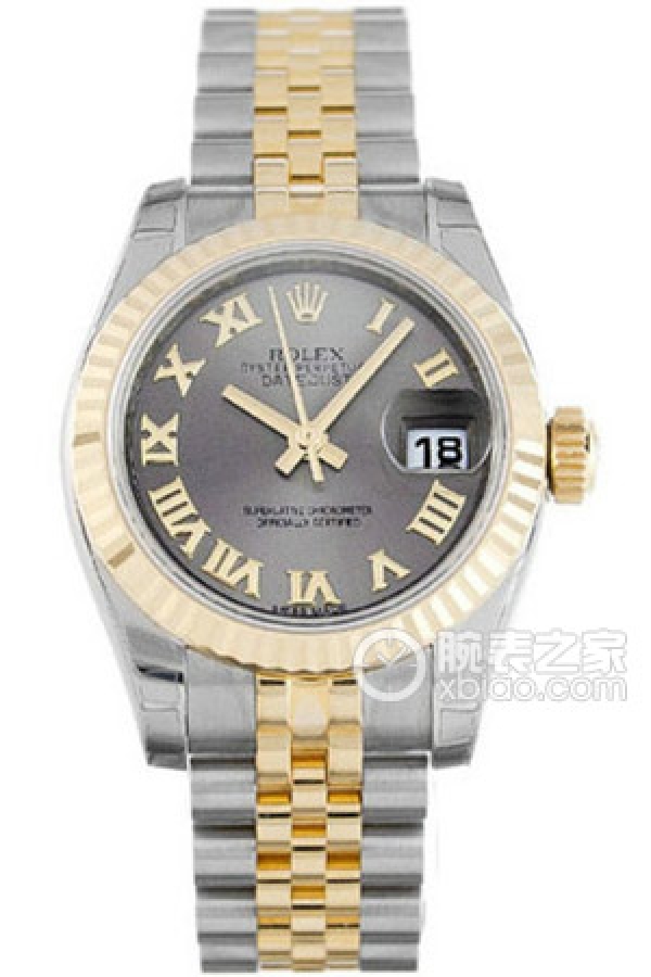 Rolex LADY-DATEJUST 179173-63133SR Gray Dial Roman Numerals Commemorative Two-Tone