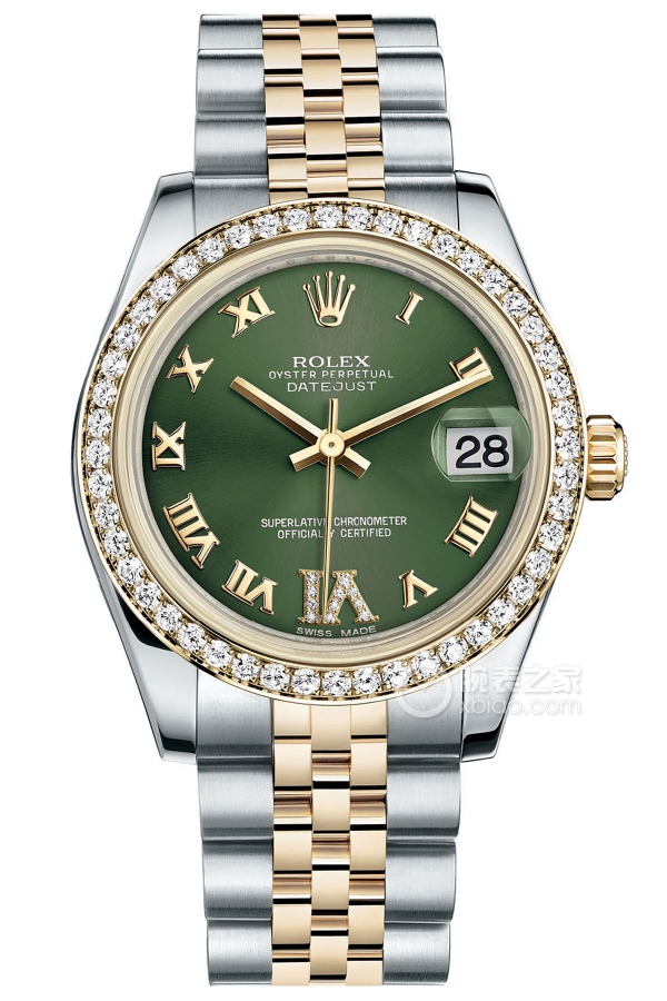 Rolex LADY-DATEJUST 178383-0005 VI Green Dial