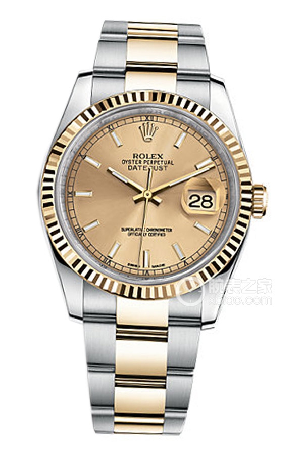 Rolex DATEJUST 116233-0172 Gold Dial with Oyster Bracelet