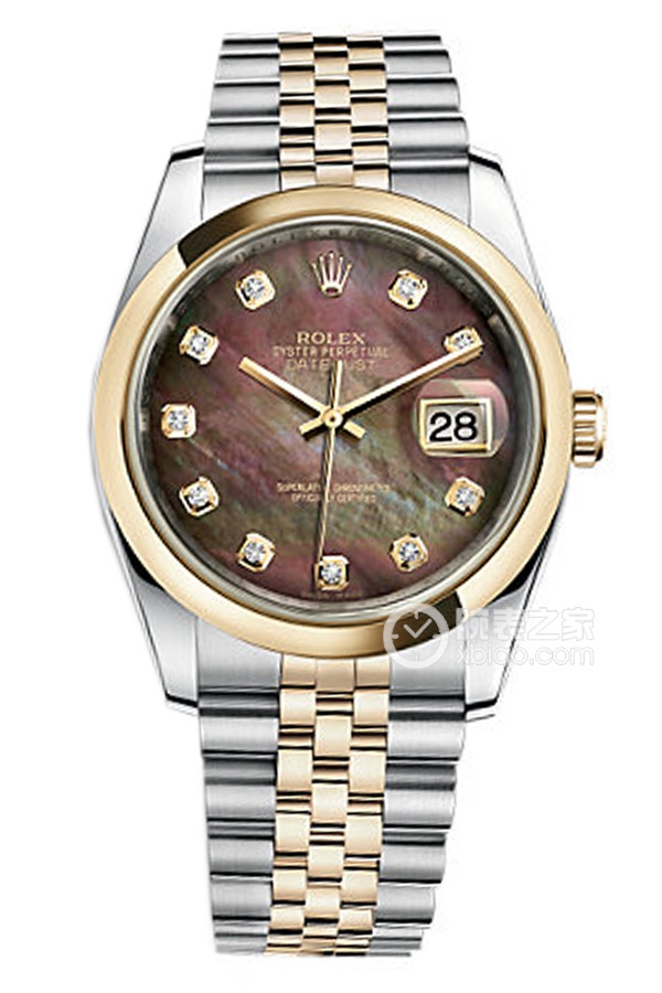 Rolex DATEJUST 116203 Black Mother of Pearl Dial with Diamonds
