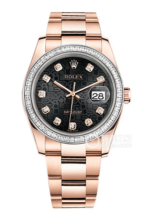 Rolex DATEJUST 116285 Black Dial with Diamond Commemorative Pattern