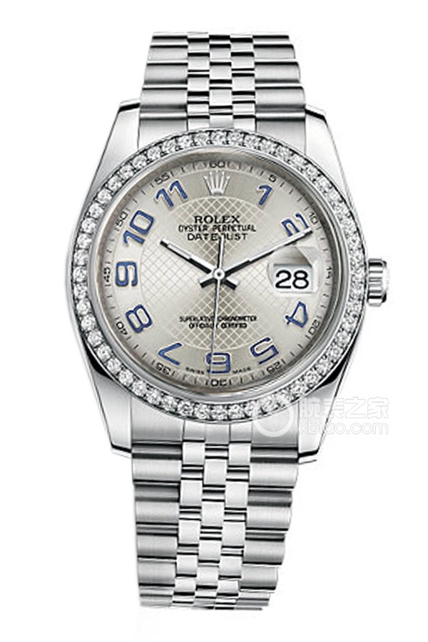 Rolex DATEJUST 116244 Silver Dial with Numeric Markers