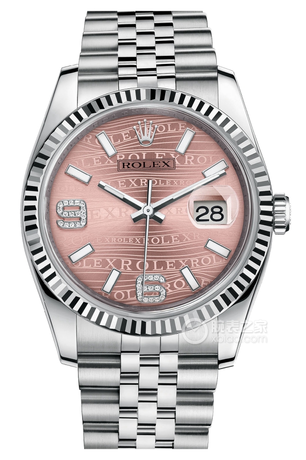Rolex DATEJUST 116234 Pink Dial with Commemorative Bracelet