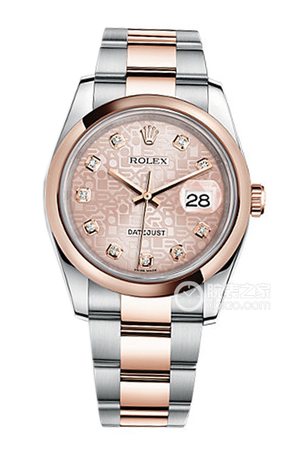 Rolex DATEJUST 116201-72601 Pink Dial with Diamonds