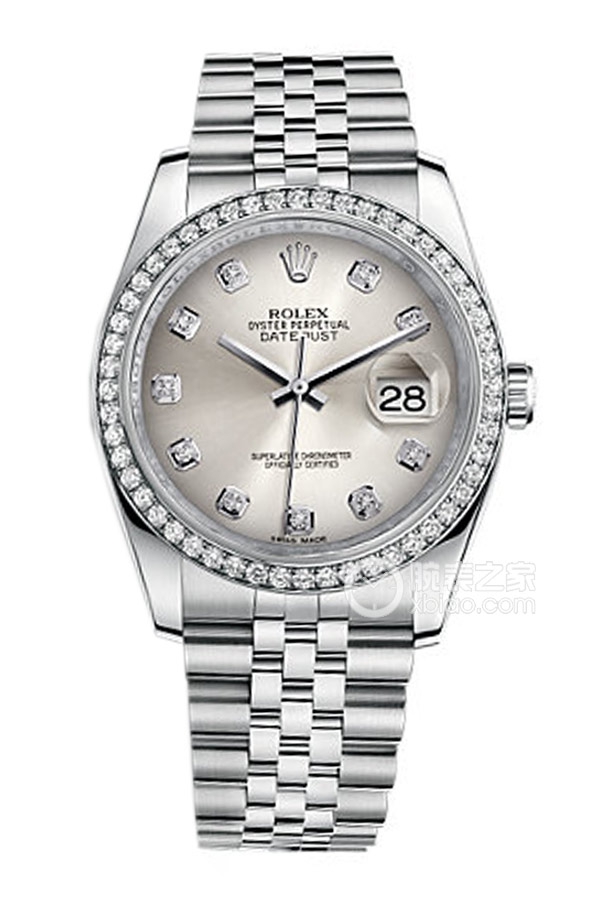 Rolex DATEJUST 116244 Gray Dial with Diamonds