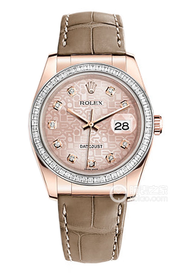 Rolex DATEJUST 116185BBR Pink Dial with Commemorative Pattern