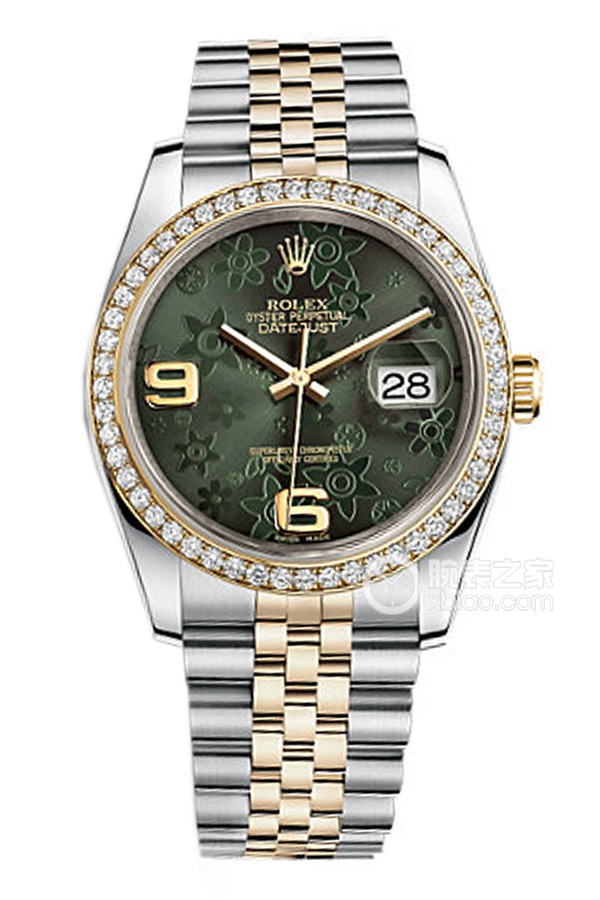 Rolex DATEJUST 116243 Green Floral Pattern Dial with Commemorative Bracelet