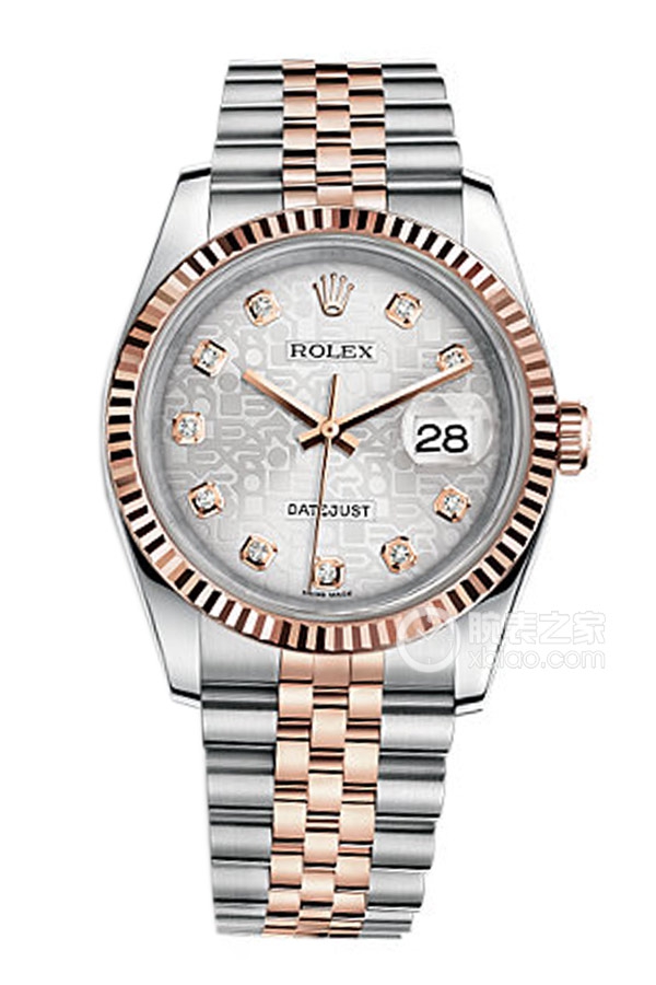 Rolex DATEJUST 116231 Silver Commemorative Pattern Dial with Diamonds and Commemorative Bracelet