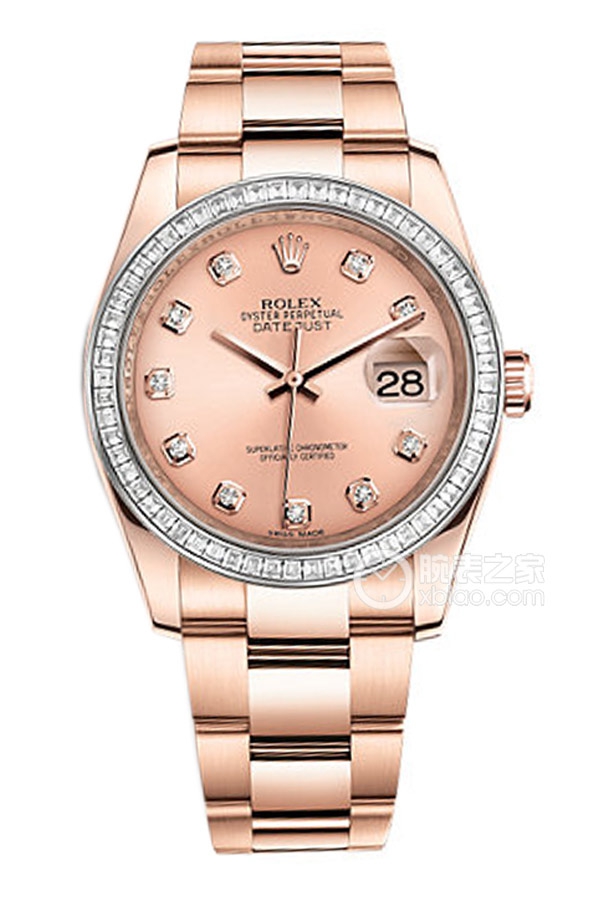 Rolex DATEJUST 116285 Pink Dial with Diamonds