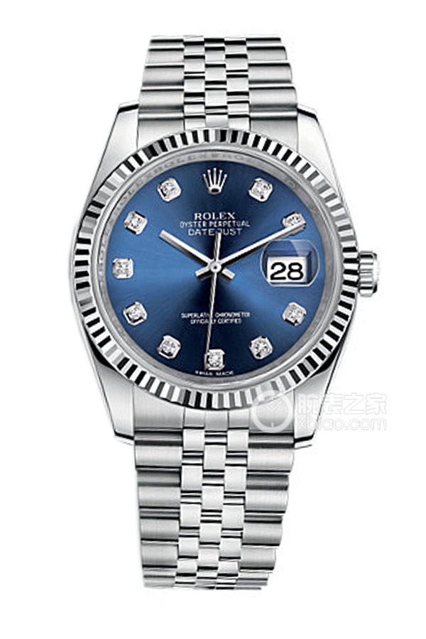 Rolex DATEJUST 116234Blue Dialwith Diamonds