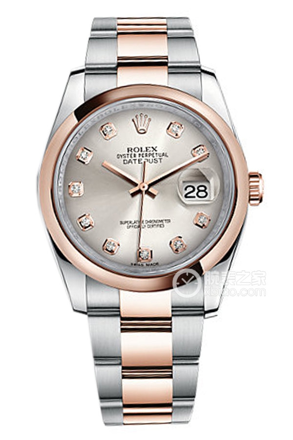 Rolex DATEJUST 116201Silver Dialwith Diamonds