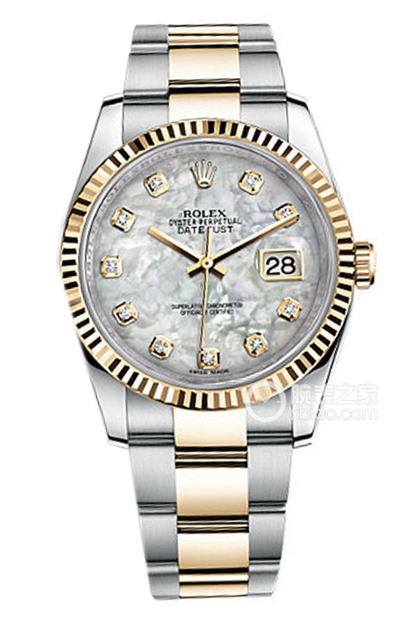 Rolex DATEJUST 116233 White Mother of Pearl Dial with Diamonds