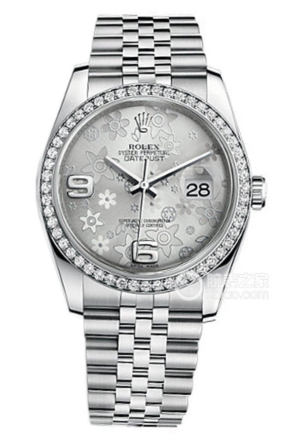 Rolex DATEJUST 116244 Silver Floral Pattern with Commemorative Pattern