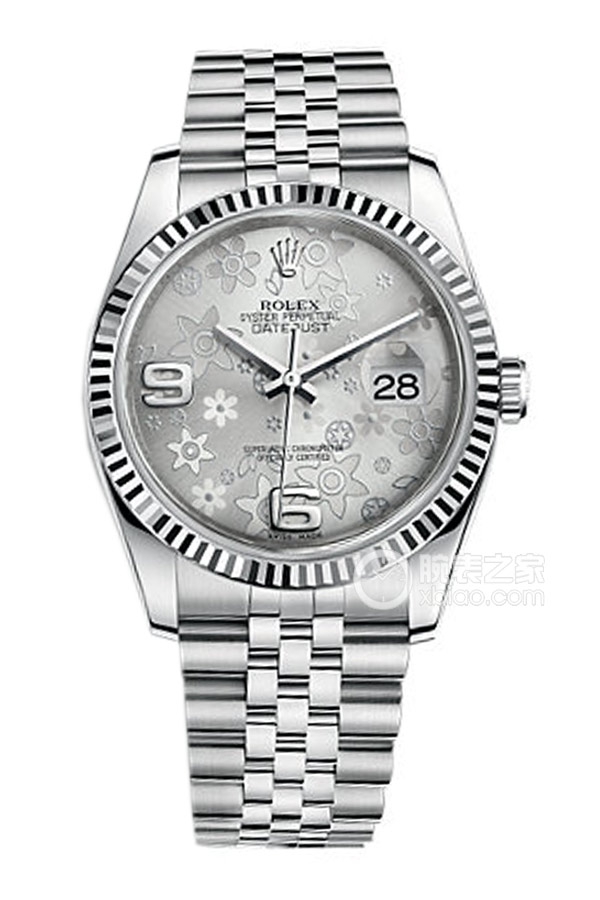 Rolex DATEJUST 116234 Silver Floral Dial