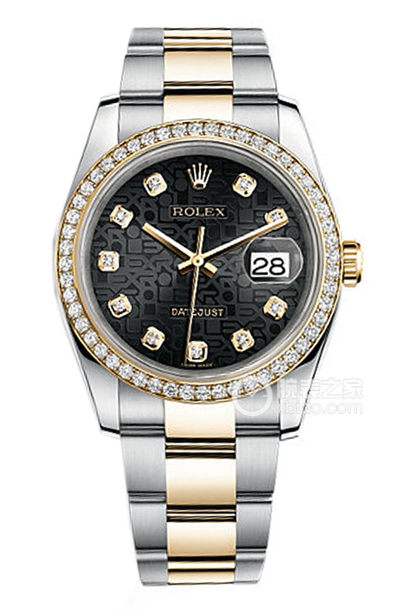 Rolex DATEJUST 116243 Black Commemorative Pattern with Diamonds