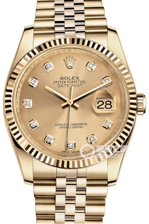 Rolex DATEJUST 116238Gold Dialwith Diamonds