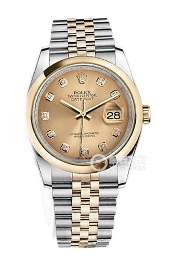 Rolex DATEJUST 116203 Gold Dial with Diamonds and Commemorative Bracelet