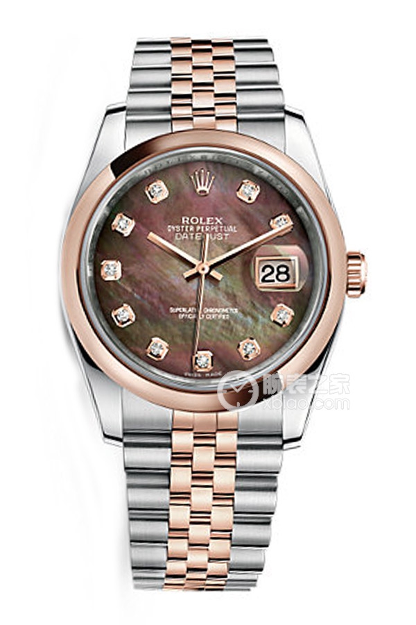 Rolex DATEJUST 116201 Black Mother of Pearl Dial